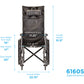 Recliner Wheelchair - 16" With Full Arms & Elevating Leg Rest